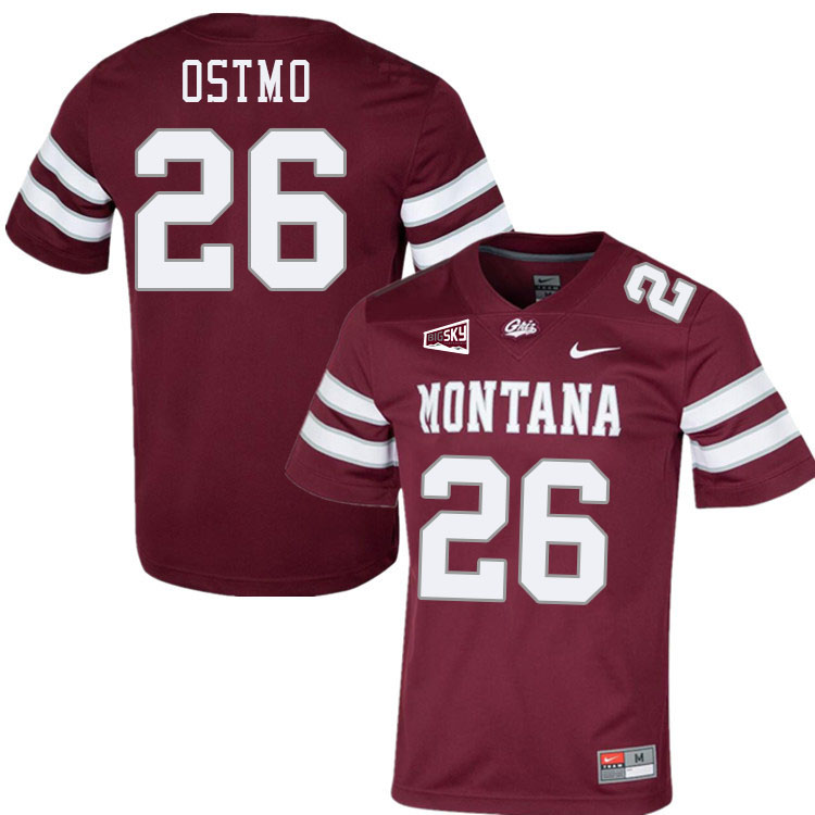 Nick Ostmo Montana Grizzlies Jersey,University Of Montana Grizzlies #26 Nick Ostmo Jersey-Maroon